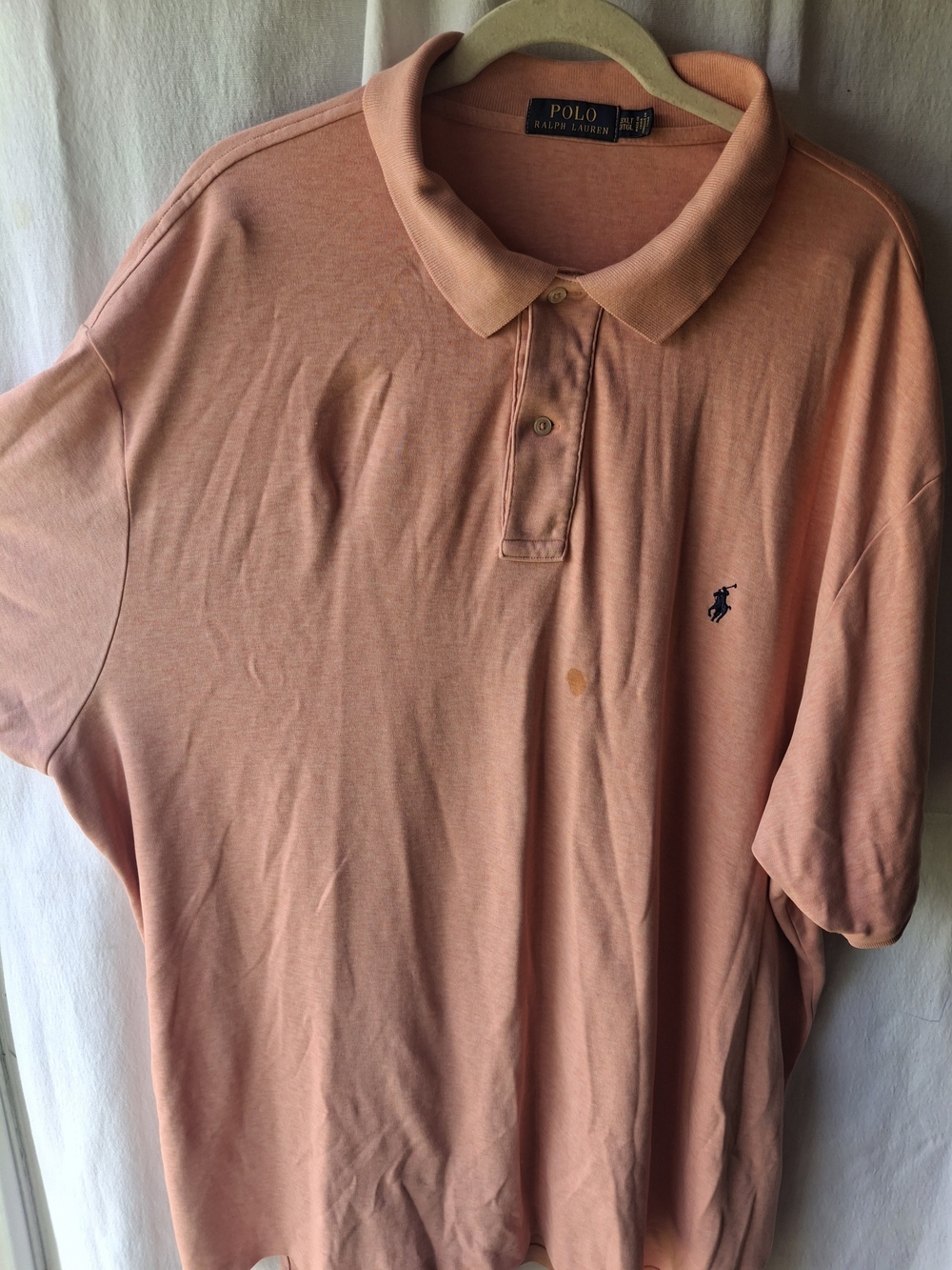 Polo by Ralph Lauren Men's Peach Polo Shirt